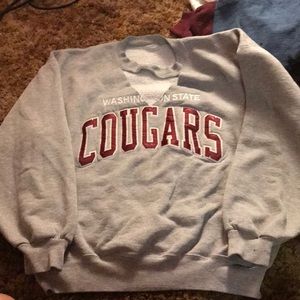 WSU crewneck diyed